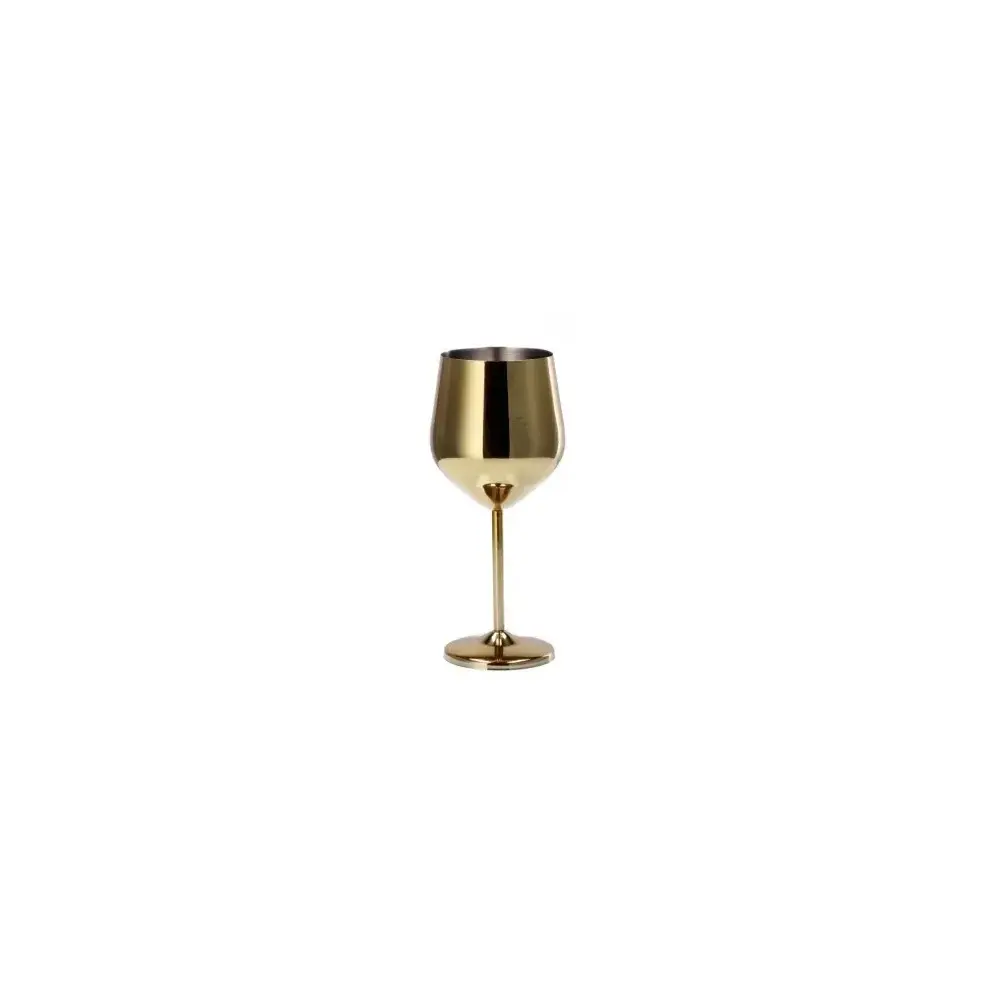 Calice Vino Acciaio 45cl Dorato Star