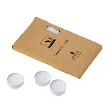 Set 15 Candele Tea Light Bianche D3,75 cm Atmosfera Calda Star
