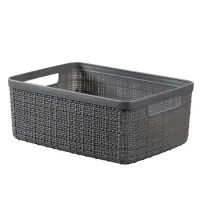 Jute Cestino S Rettangolare 5lt Antracite Keter