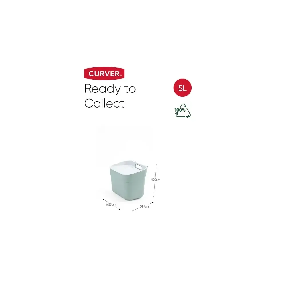 Pattumiera Menta 5lt Ready To Collect Keter