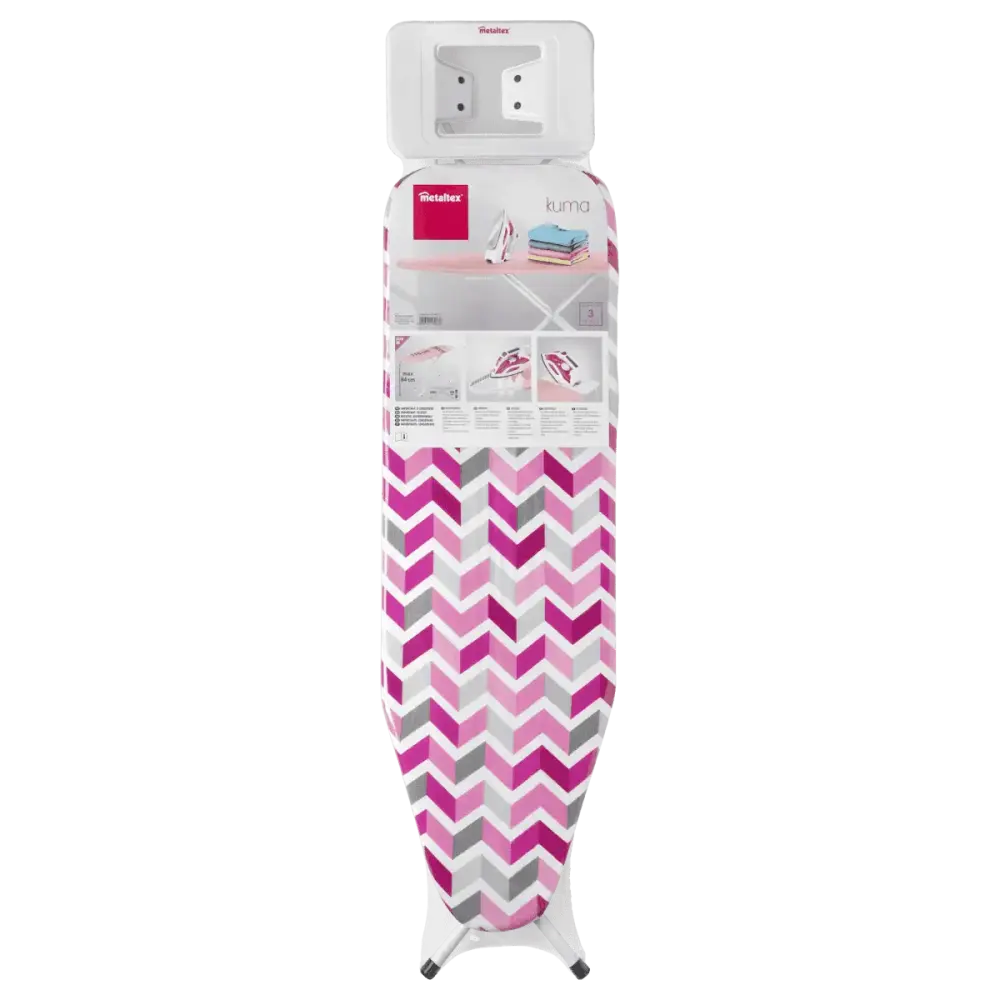Asse da stiro Kuma 110x34 regolabile con poggiaferro