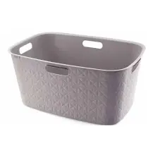 Cesta Portabiancheria Tortora 45lt 40x60x28cm Keter