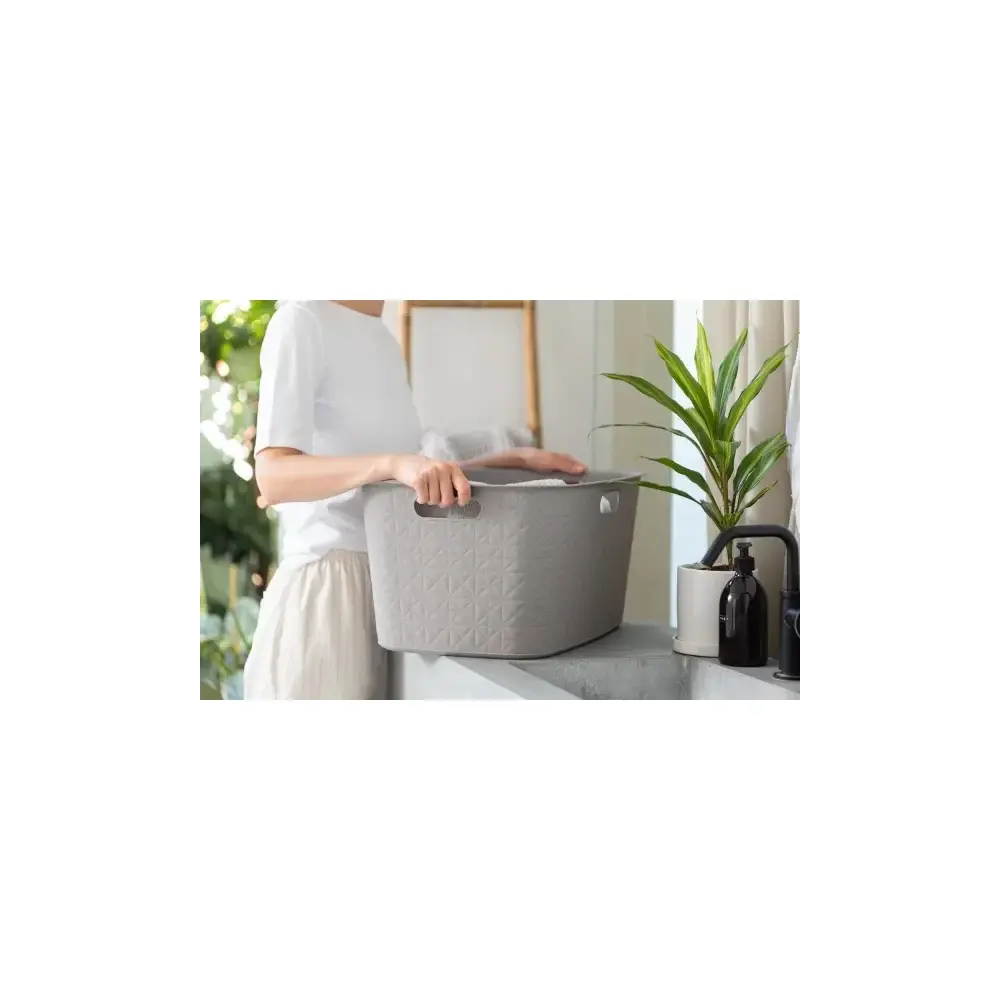 Cesta Portabiancheria Tortora 45lt 40x60x28cm Keter