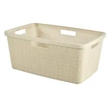 Cesta Portabiancheria Juta 46lt Bianco Keter