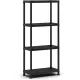 Scaffale a 4 Ripiani Colore Nero Keter
