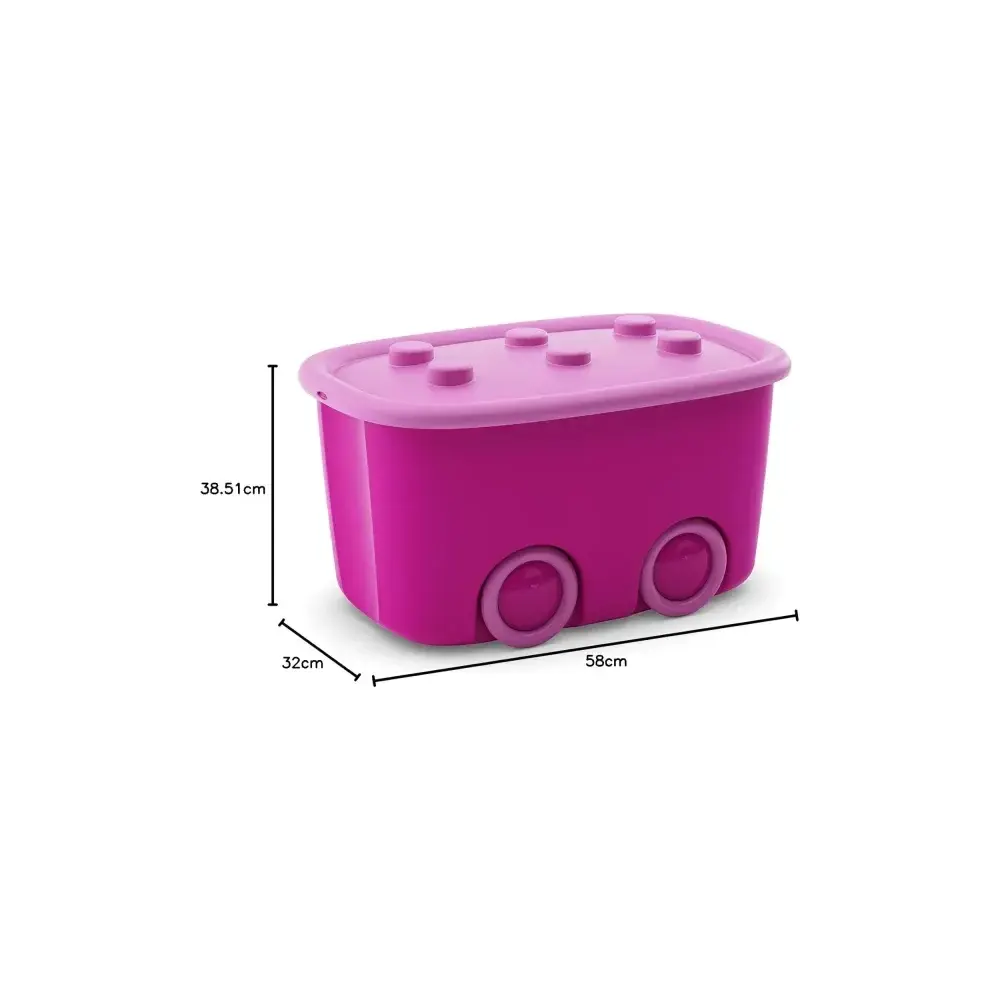 Contenitore Funny Box Rosa 58x38,5x32cm Keter