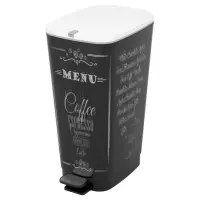 Kis Chic Pattumiera in Plastica Menu/coffe 50 lt Keter