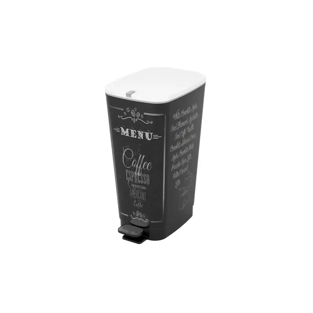 Kis Chic Pattumiera in Plastica Menu/coffe 50 lt Keter