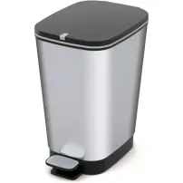 Cestino Pedale Kis Chic Bin Steel 50 L Design Metallizzato Keter