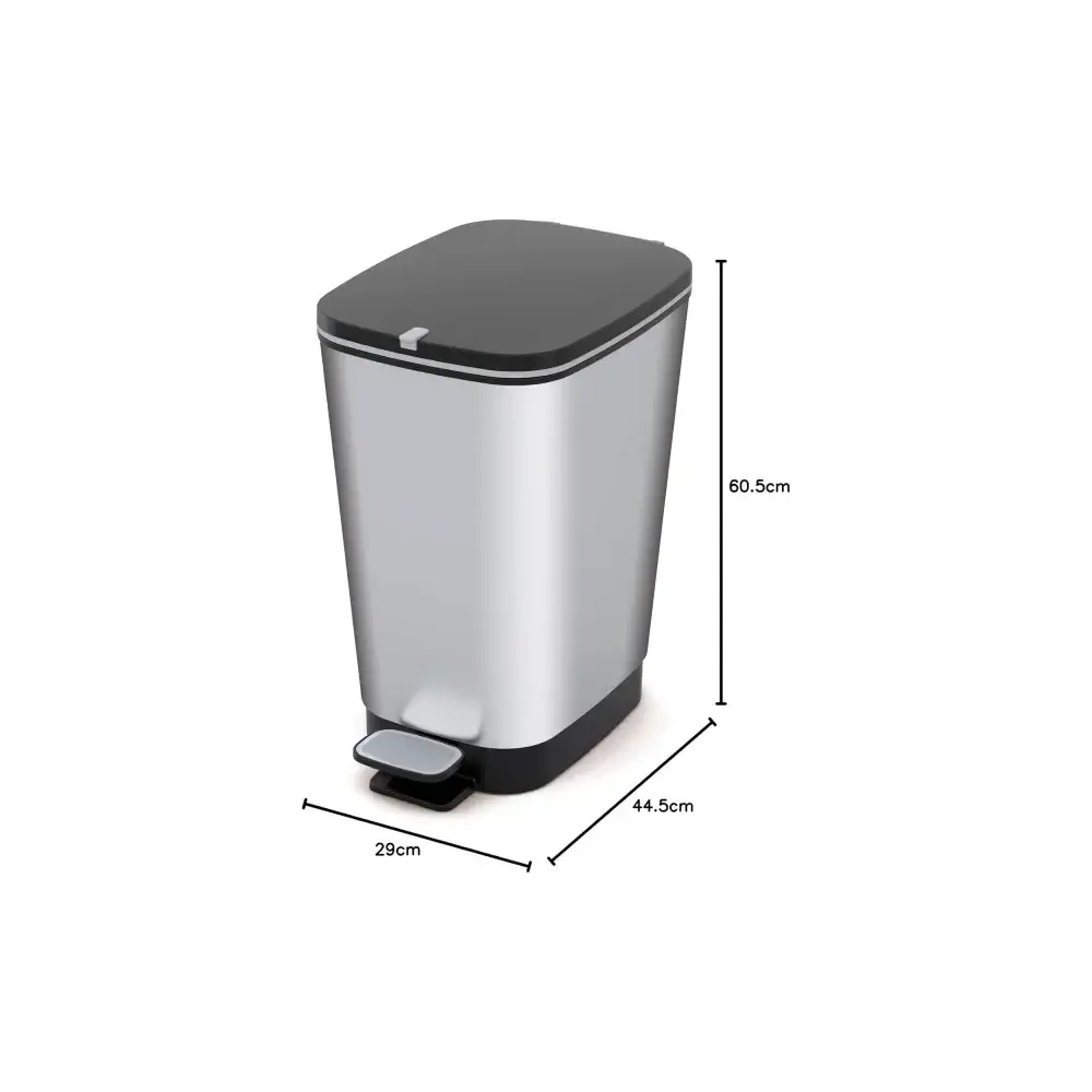 Cestino Pedale Kis Chic Bin Steel 50 L Design Metallizzato Keter