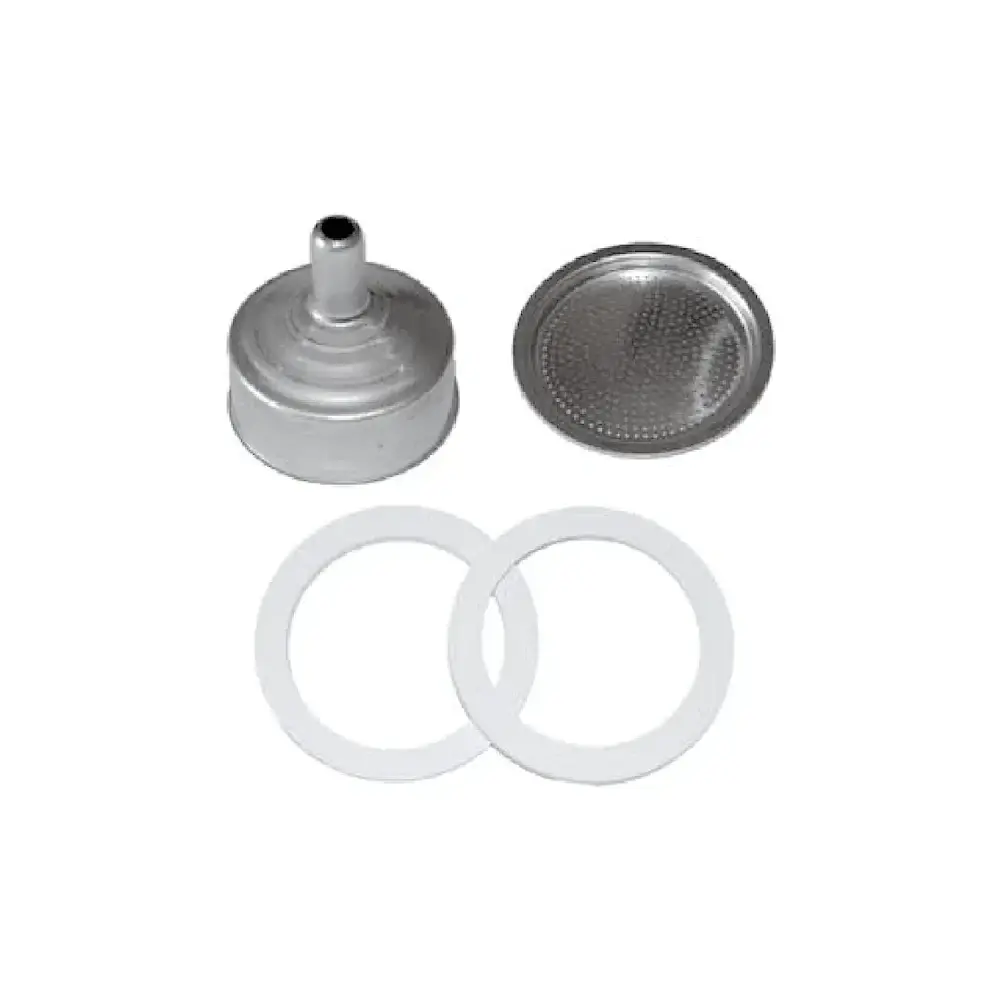 Kit Ricambi Caffettiera 1 Tazza: 2 Guarnizioni, Filtro Basaplast