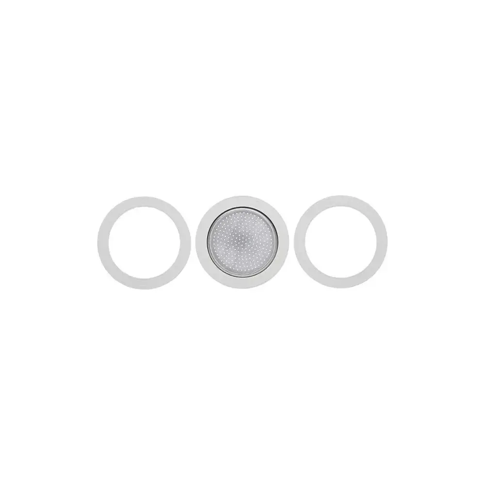Set 3 Guarnizioni e Piastrina per Caffettiera 1 Tazza Bialetti