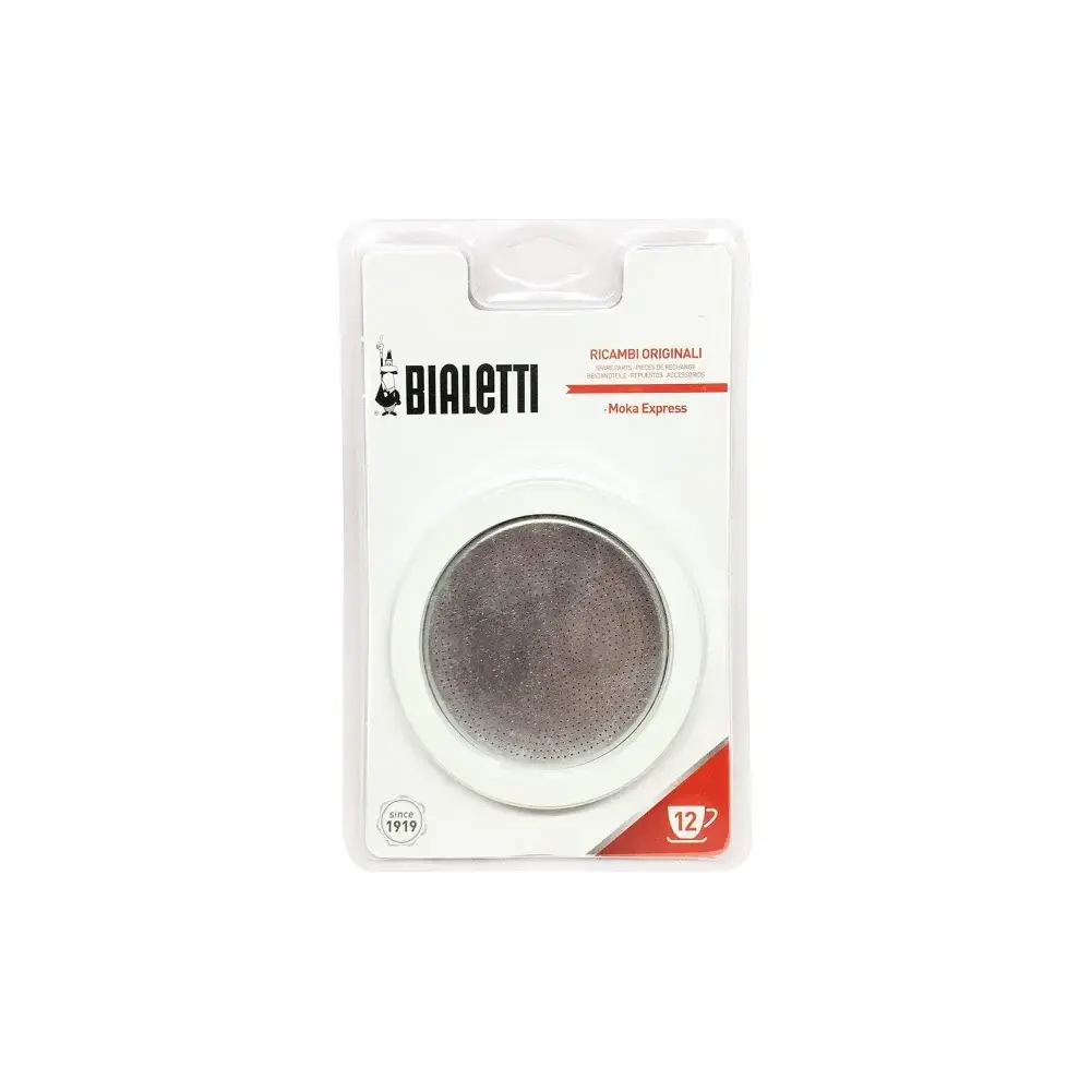 Set 3 Guarnizioni e Filtro per Caffettiera 12 Tazze Bialetti