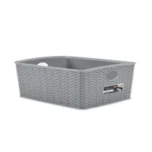 Cestino Elegance L High Stefanplast, effetto midollino