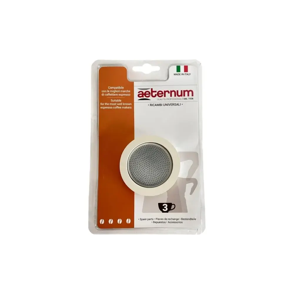 Set 2 Guarnizioni + Piastrina per Caffettiera 3 Tazze Aeternum