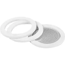 Set 2 Guarnizioni + Piastrina per Caffettiera 3 Tazze Aeternum
