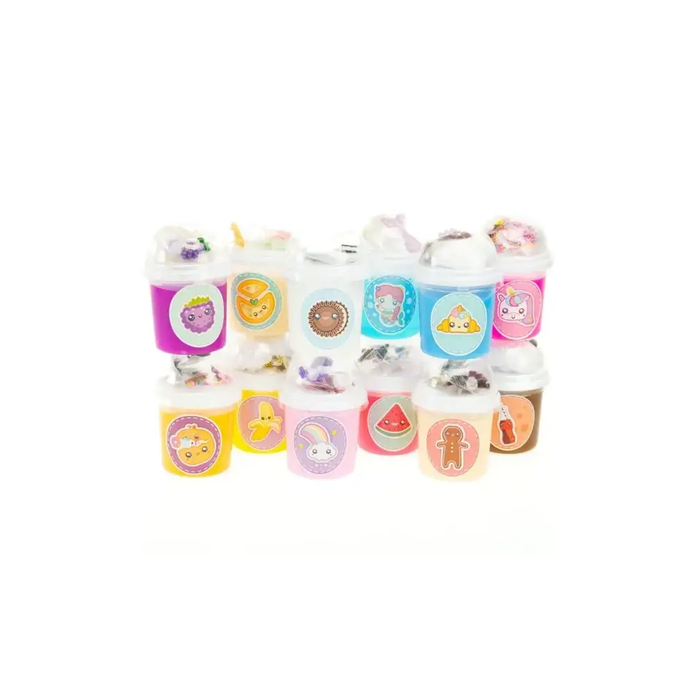 Slime Vasetto Smoothie Shop Slime Colorato Perline e Glitter 200g Nice