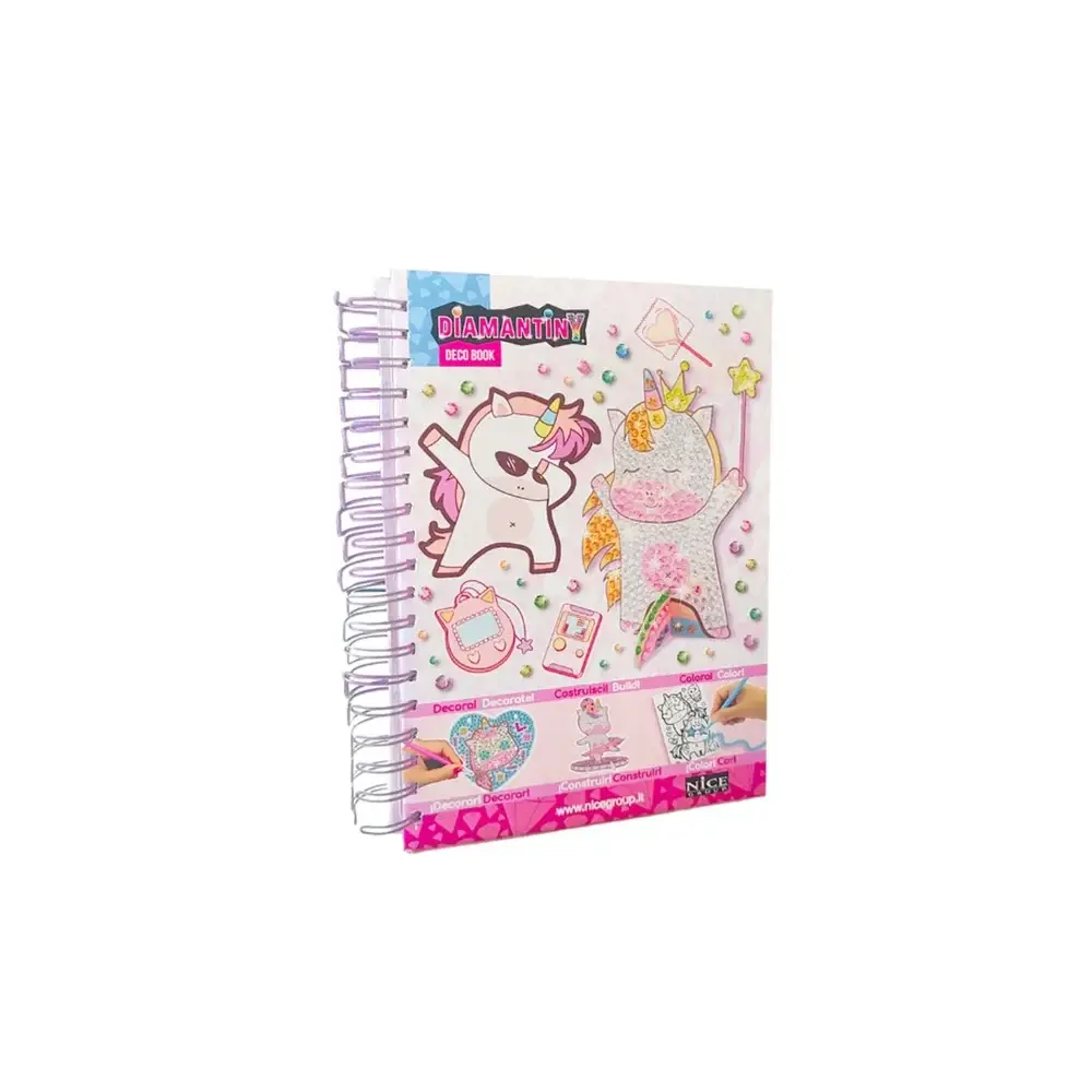 Diamantiny Unicorno Dipingi Coi Numeri Deco Book Gemme 3D Album Nice