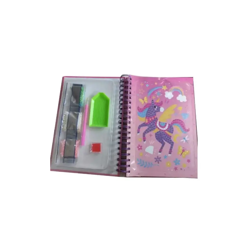 Diamantiny Unicorno Dipingi Coi Numeri Deco Book Gemme 3D Album Nice