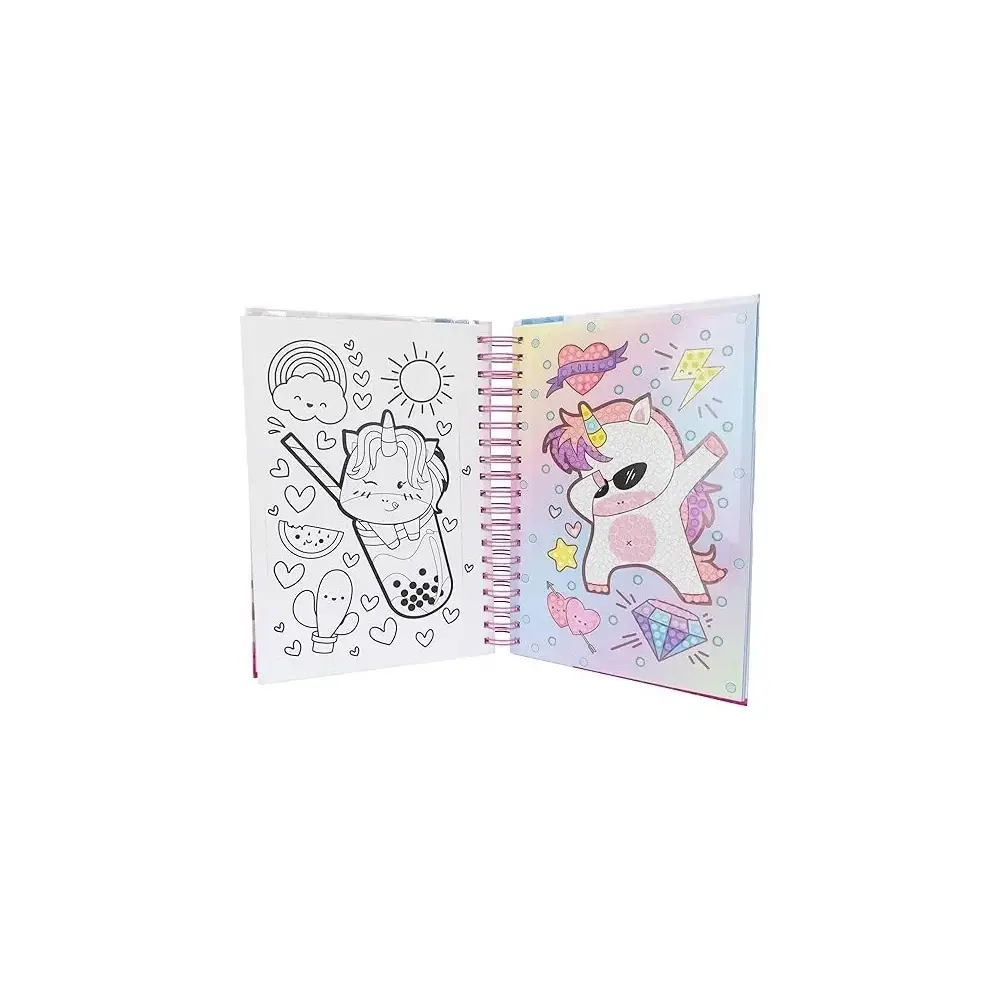 Diamantiny Unicorno Dipingi Coi Numeri Deco Book Gemme 3D Album Nice
