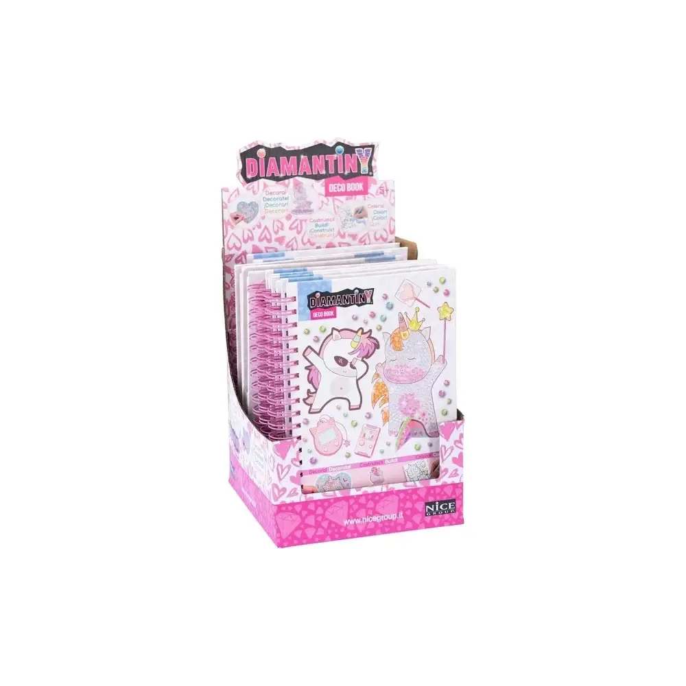 Diamantiny Unicorno Dipingi Coi Numeri Deco Book Gemme 3D Album Nice
