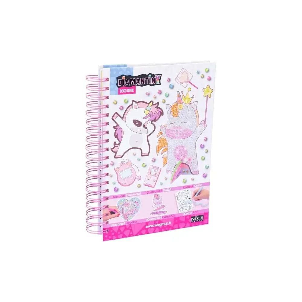 Diamantiny Unicorno Dipingi Coi Numeri Deco Book Gemme 3D Album Nice