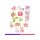 Decoden Shiny Glitter Kit Creativo con Pasta Glitter e Charms Nice