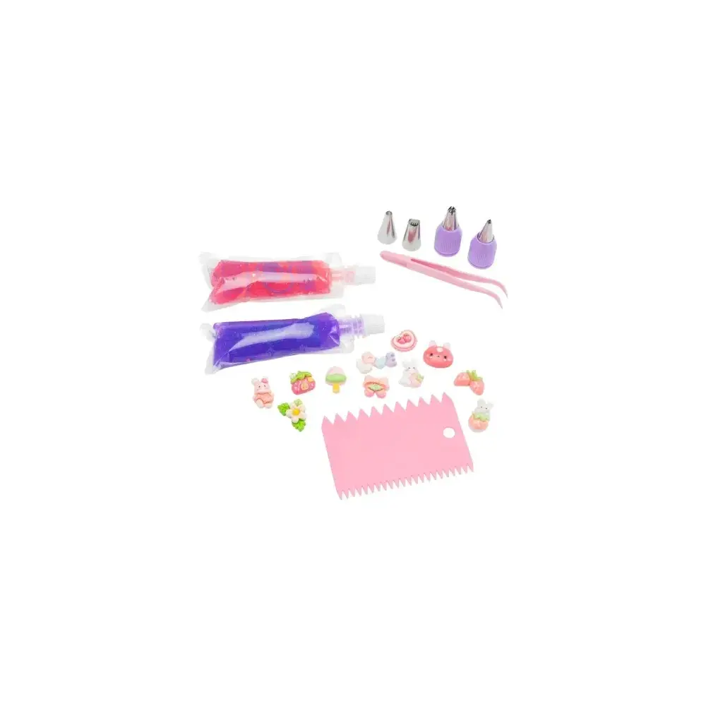 Decoden Shiny Glitter Kit Creativo con Pasta Glitter e Charms Nice