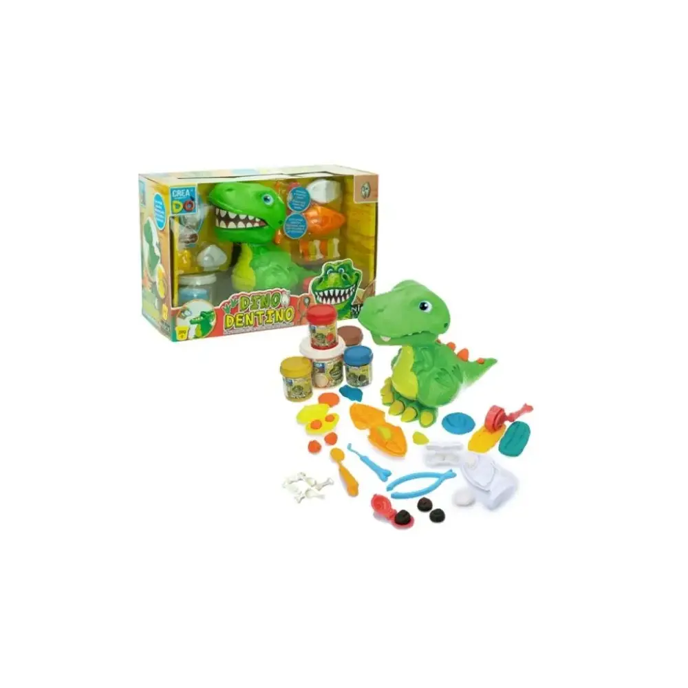 Creadò' Dino Dentino Set Pasta Modellabile Stampini e Accessori Nice
