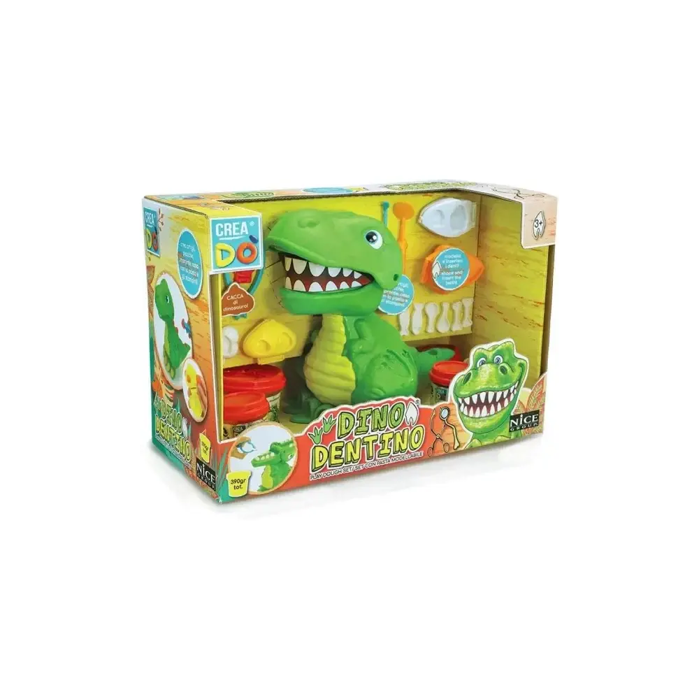 Creadò' Dino Dentino Set Pasta Modellabile Stampini e Accessori Nice