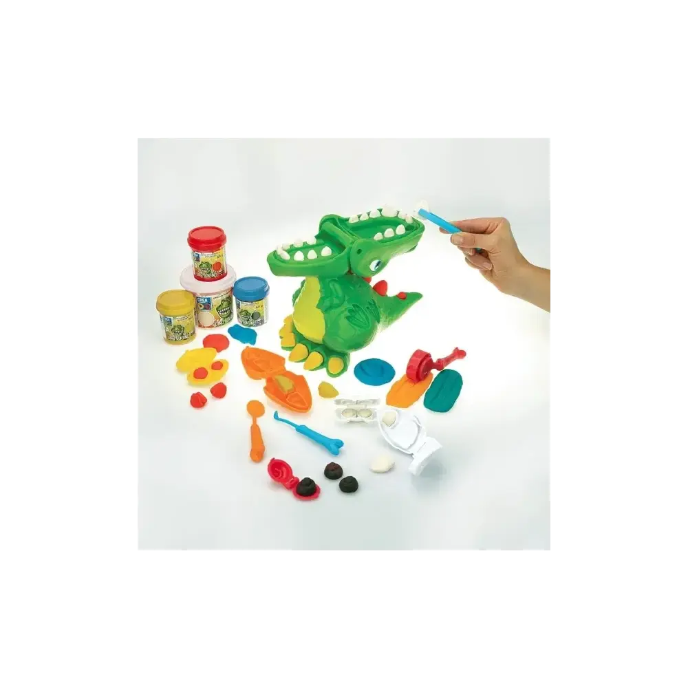 Creadò' Dino Dentino Set Pasta Modellabile Stampini e Accessori Nice