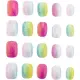 Influencer Set 20 Decori Unghie Unghie Press-On Colorate Fantasie Nice