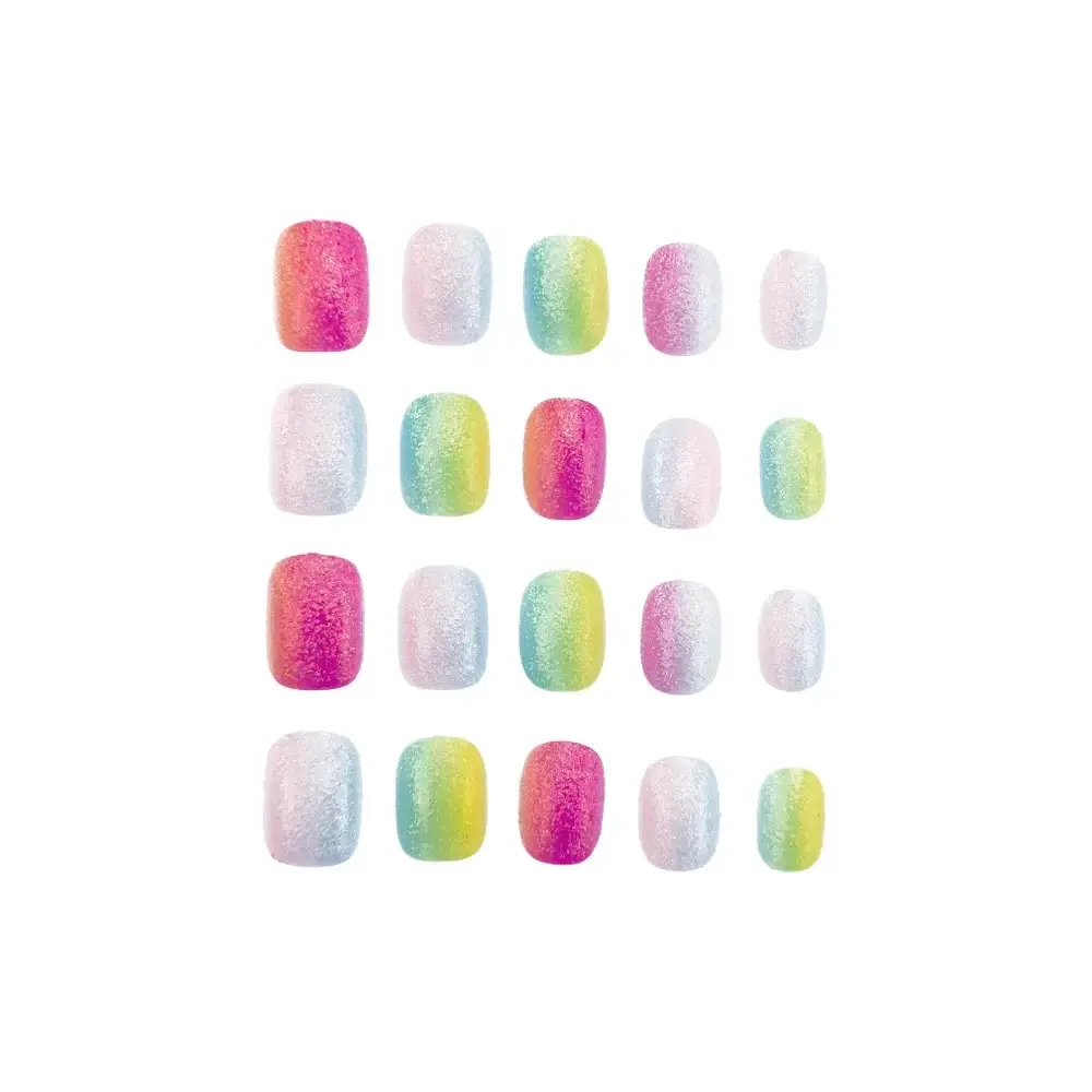 Influencer Set 20 Decori Unghie Unghie Press-On Colorate Fantasie Nice