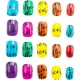 Influencer Set 20 Decori Unghie Unghie Press-On Colorate Fantasie Nice