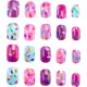 Influencer Set 20 Decori Unghie Unghie Press-On Colorate Fantasie Nice