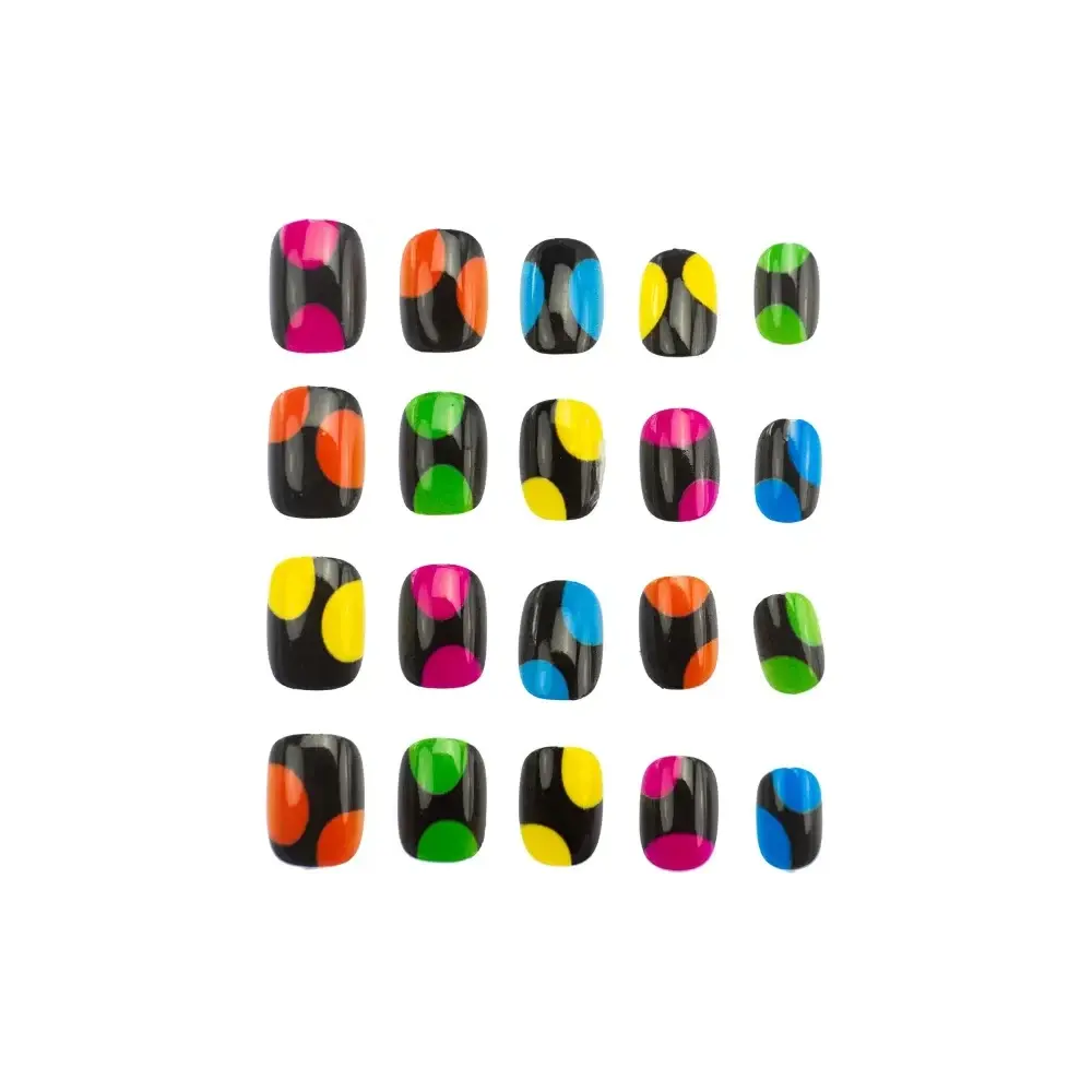 Influencer Set 20 Decori Unghie Unghie Press-On Colorate Fantasie Nice