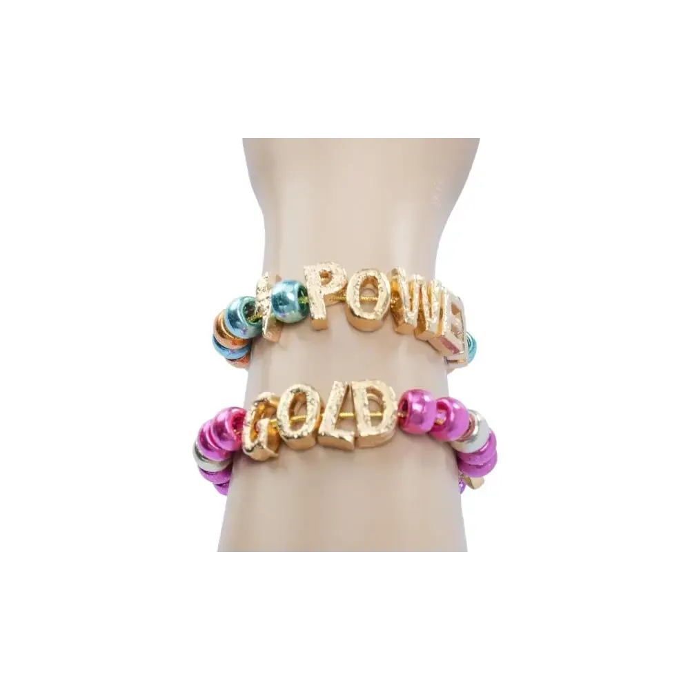 Perline ABC Precious Gold Kit Creativo con Oltre 300 Perline Nice