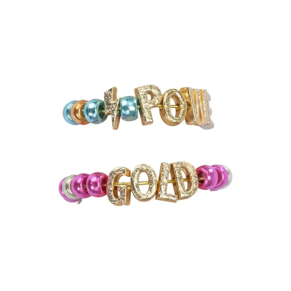 Perline ABC Precious Gold Kit Creativo con Oltre 300 Perline Nice