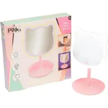 Pinkit Mirror Specchio da Trucco a Forma di Gatto con Luce LED Nice