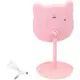 Pinkit Mirror Specchio da Trucco a Forma di Gatto con Luce LED Nice