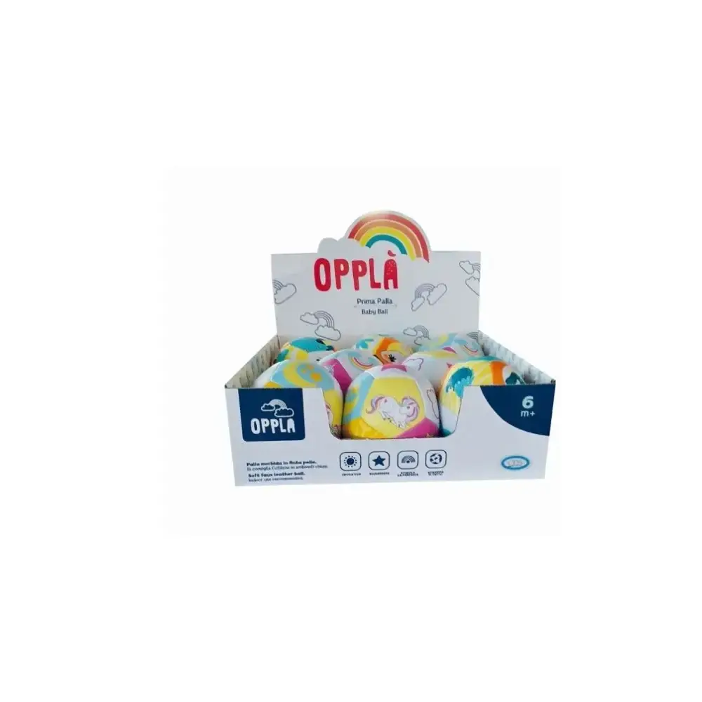 Opplà Palla Soft Prima Palla Morbida 10 cm in PU per Neonati Baby ODS