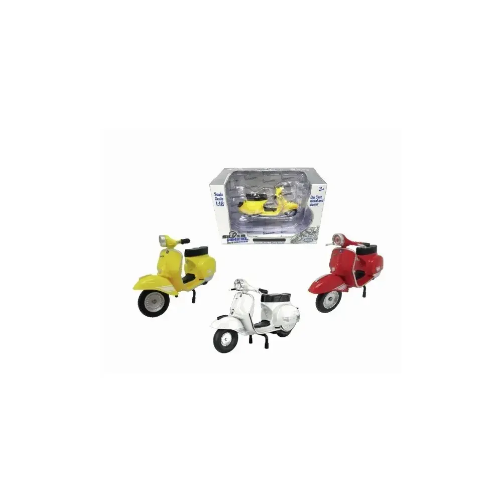 Vespa 200 Rally Silver 1:18 Modellino Dettagliato Qualità Premium ODS