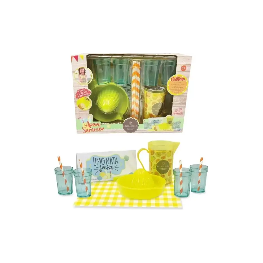 Set Giocattolo per Limonate e Spremute 4 Bicchieri Caraffa ODS