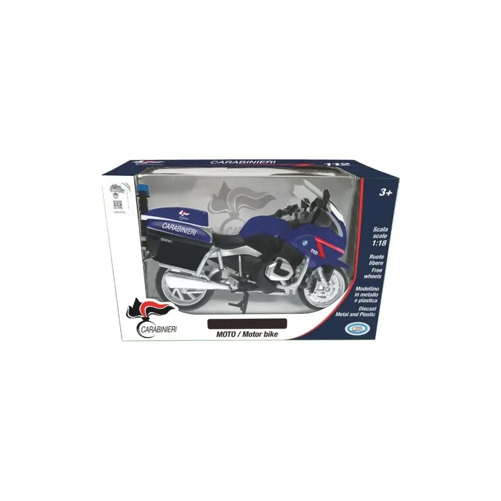 Moto BMW R Carabinieri Scala 1:18 Giocattolo Bambini ODS