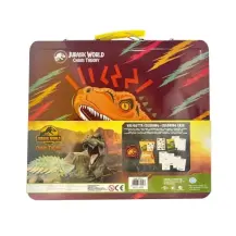 Jurassic World Valigetta Creativa in Latta Set da Colorare ODS