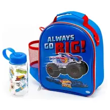 Borsa Zaino 2in1 Hot Wheels Inclusa Borraccia Scuola e Asilo 28 X ODS