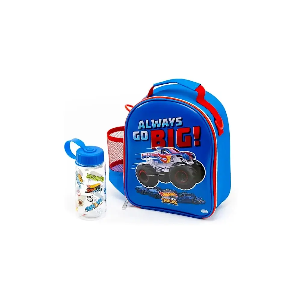 Borsa Zaino 2in1 Hot Wheels Inclusa Borraccia Scuola e Asilo 28 X ODS