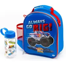 Borsa Zaino 2in1 Hot Wheels Inclusa Borraccia Scuola e Asilo 28 X ODS
