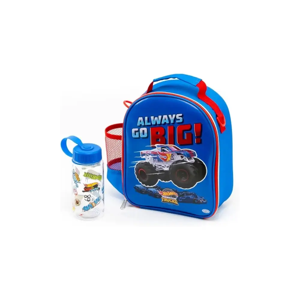 Borsa Zaino 2in1 Hot Wheels Inclusa Borraccia Scuola e Asilo 28 X ODS