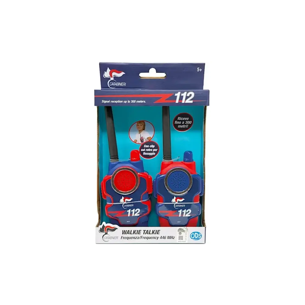 Coppia Walkie-Talkie a Giocattolo Carabinieri Ricezione 300 m ODS